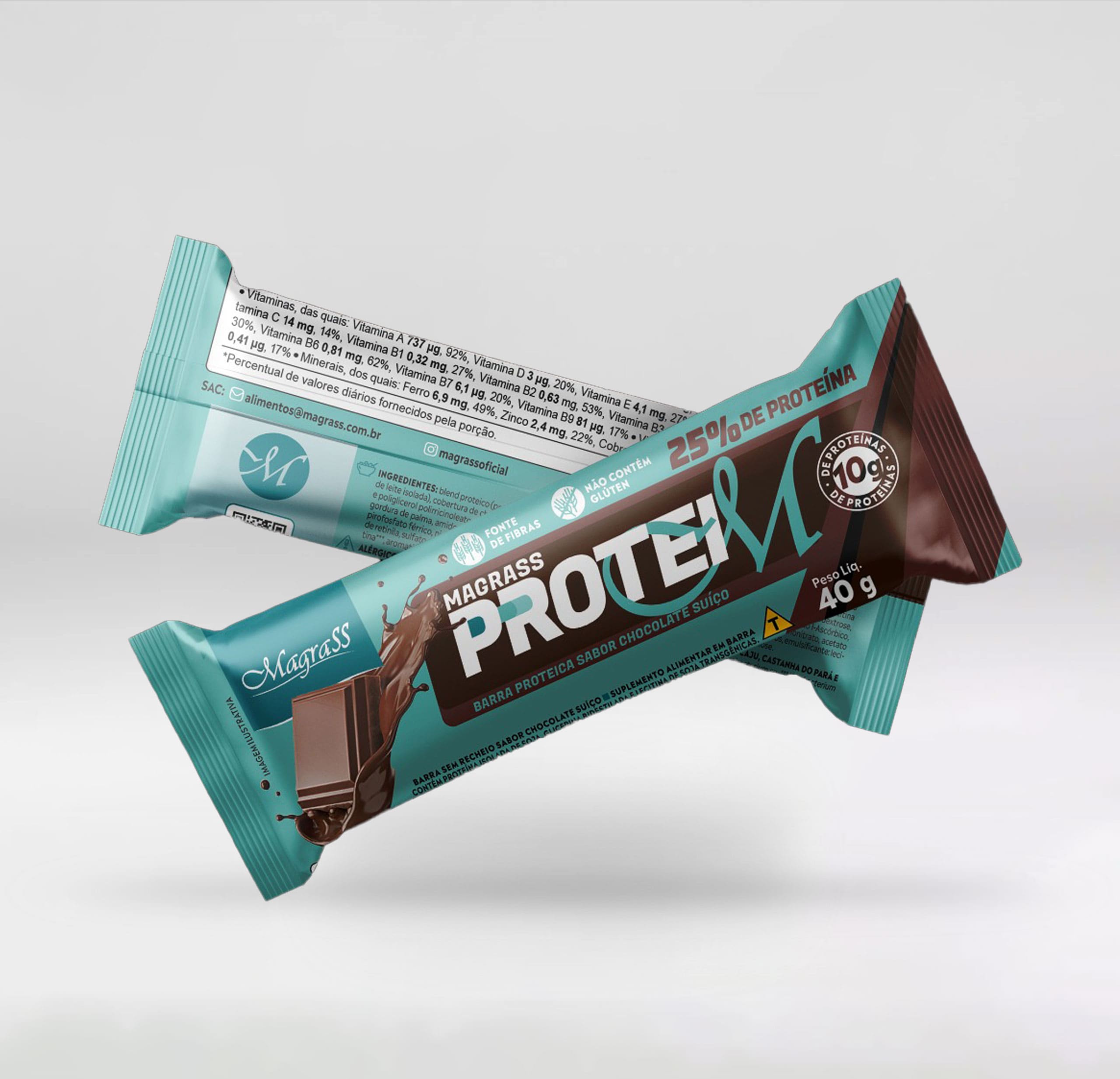 Barra de Proteína - Chocolate Suíço 40g