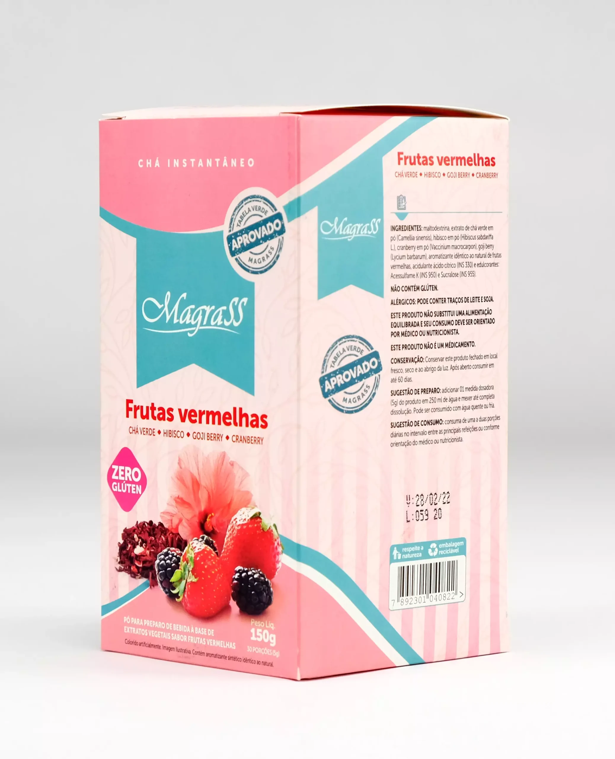 Chá Instantâneo Frutas Vermelhas 150g - Imagem 3
