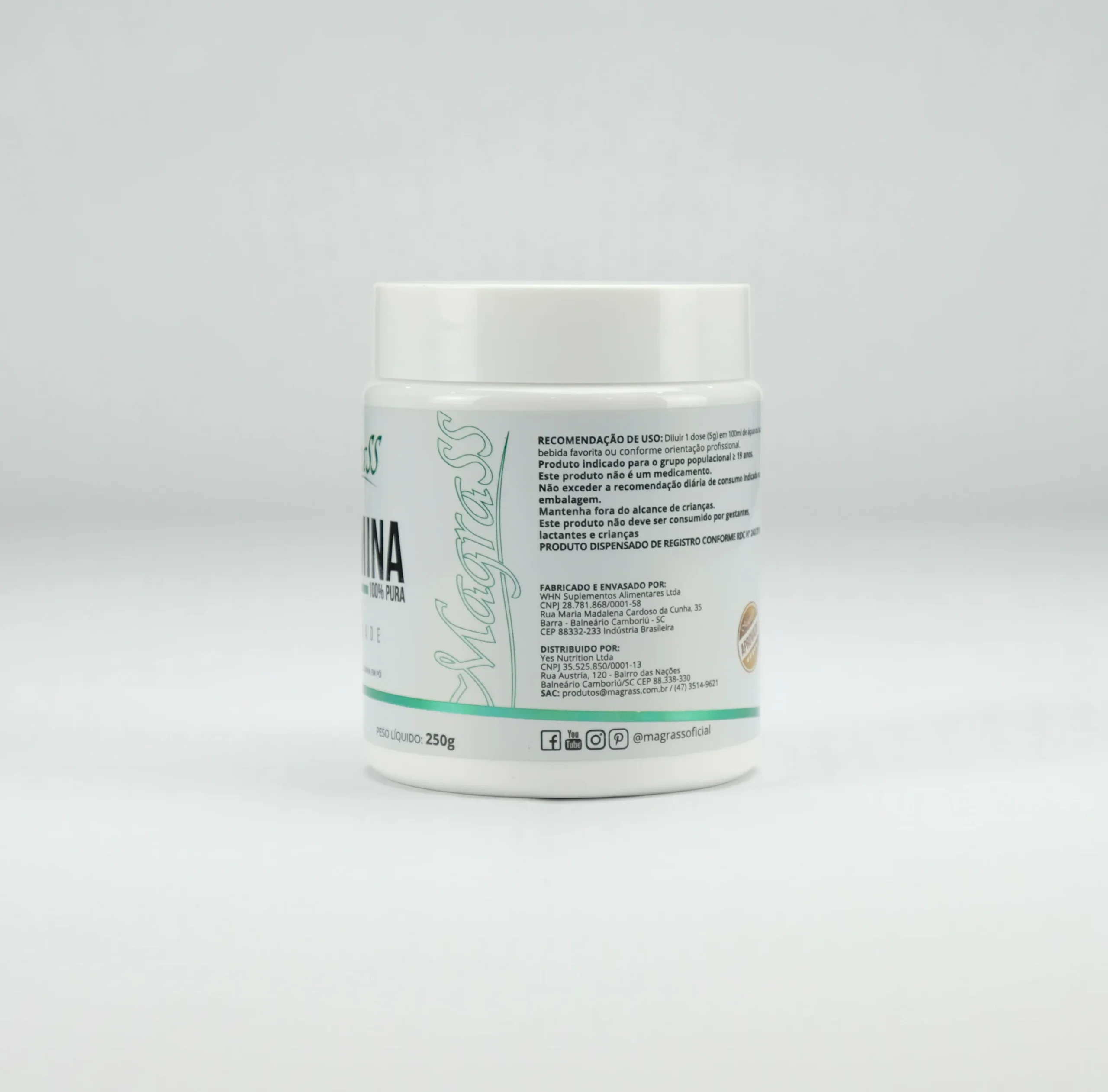 Glutamina 100% Pura 250g - Imagem 2