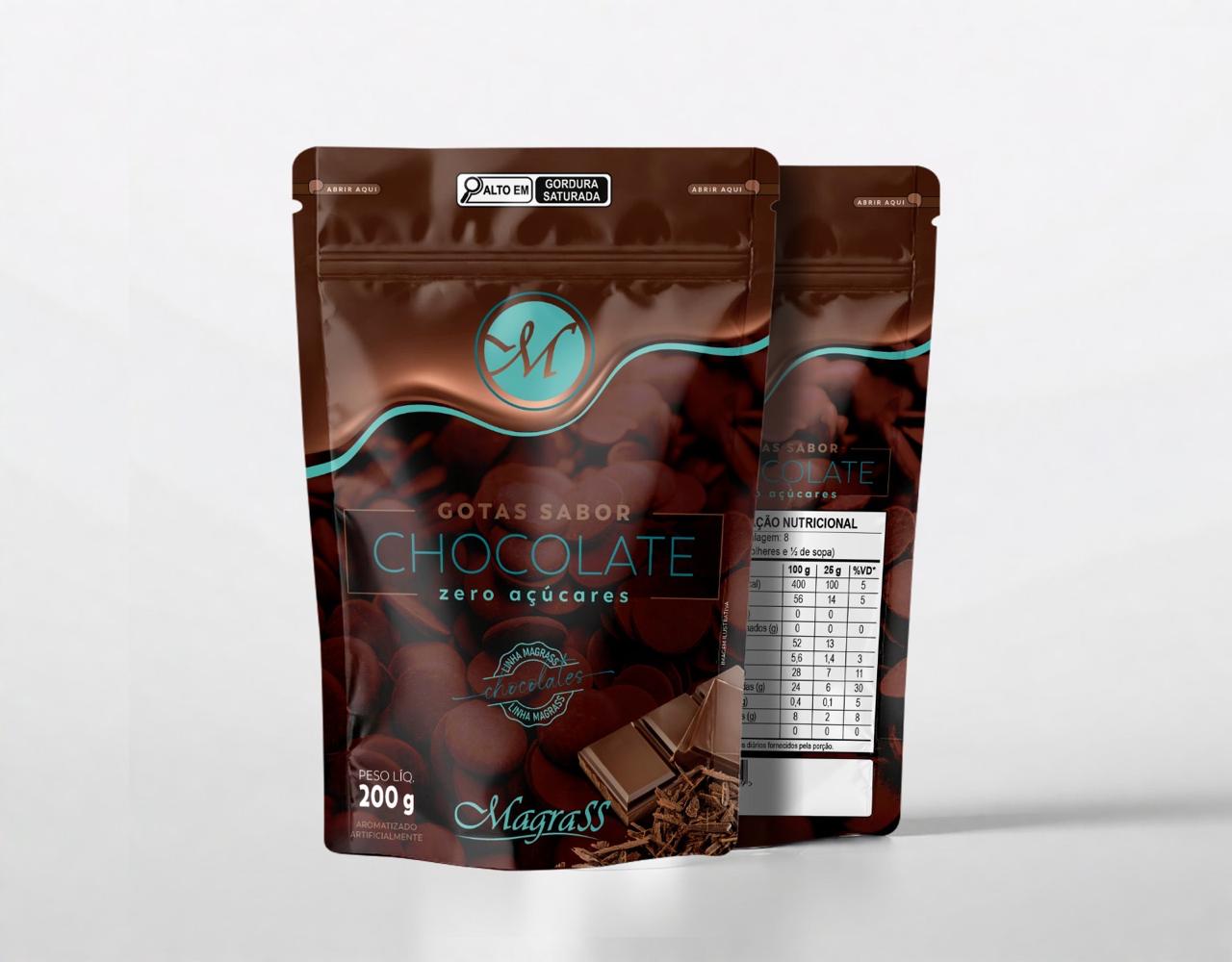 Gotas Sabor Chocolate - Zero Açúcar - Imagem 2